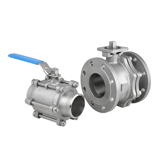 2pc 4 6 Inch Fixed Manual Flange Ball Valve