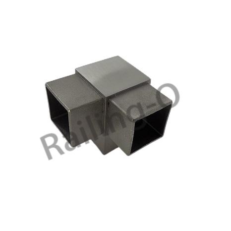 3-Way Square 90 degree connector for handrail tube