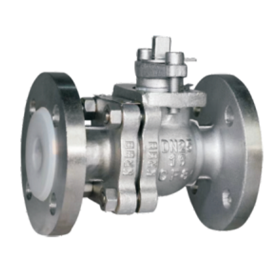 Q41F46-16P PTFE Iined stainless steel ball valve