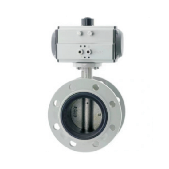 D641X-16P Pneumatic flange stainless steel butterfly valve